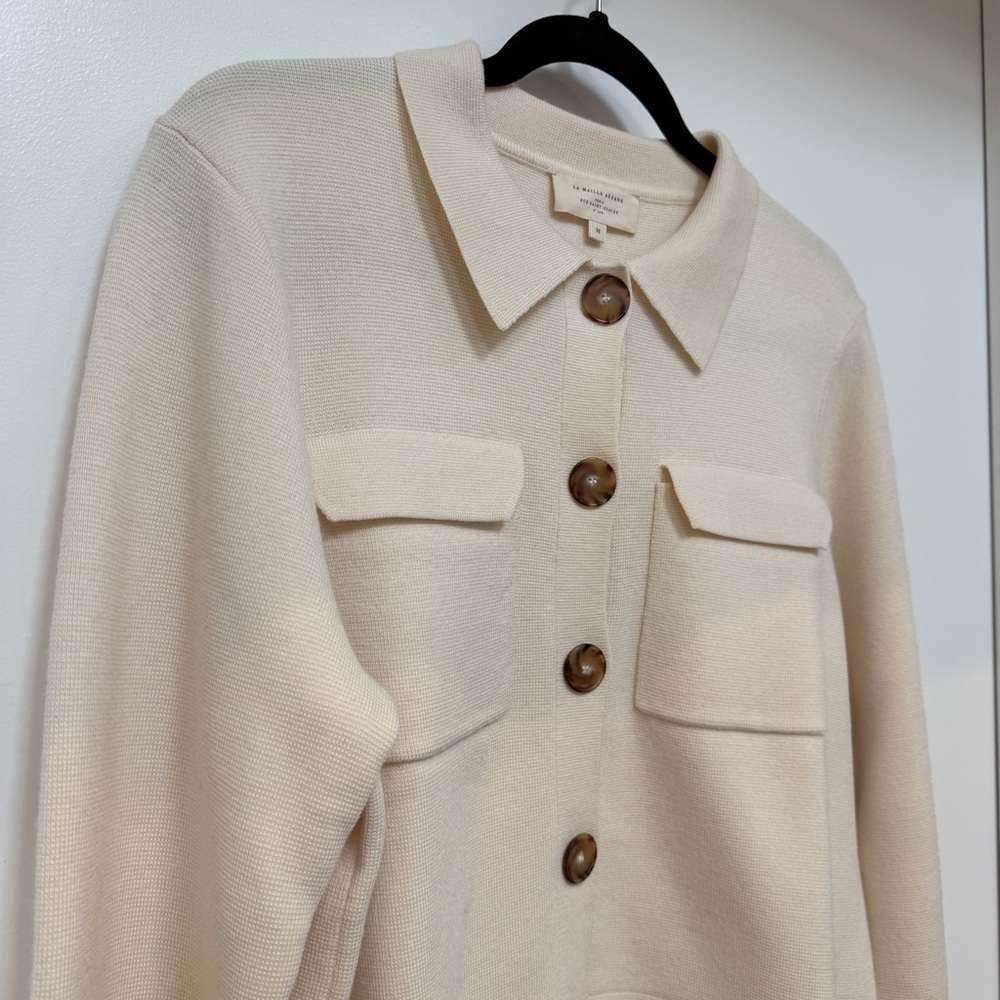 Sezane Betty Cardigan in Ecru - Picture 5 of 8
